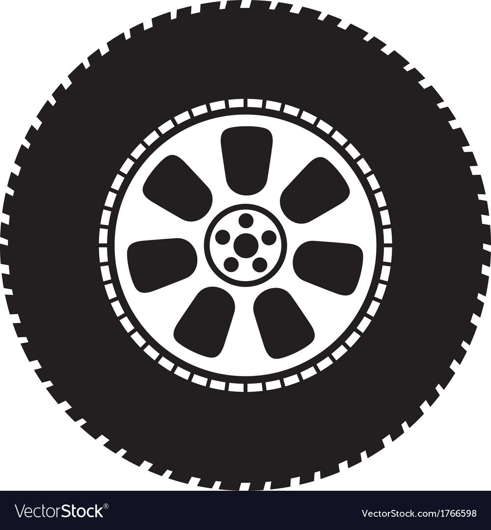 Трафарет колеса машины