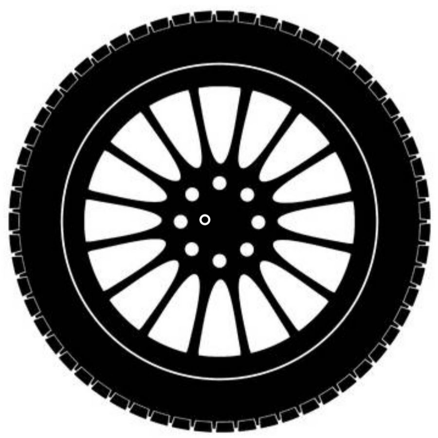 Колесо мотоцикла силуэт