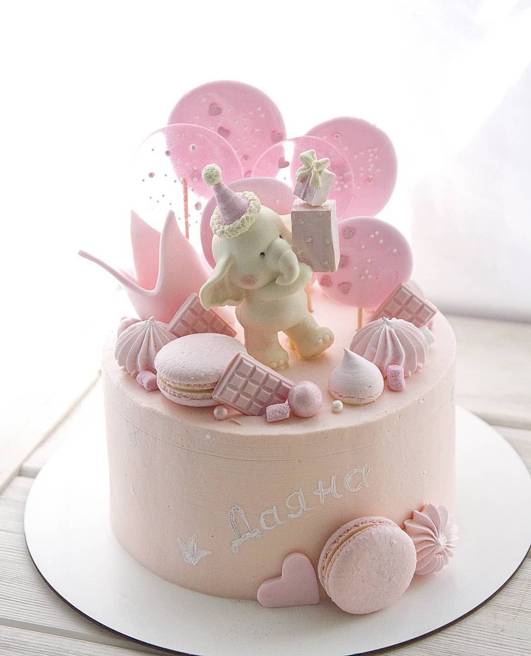 Тортик с львенком на годик