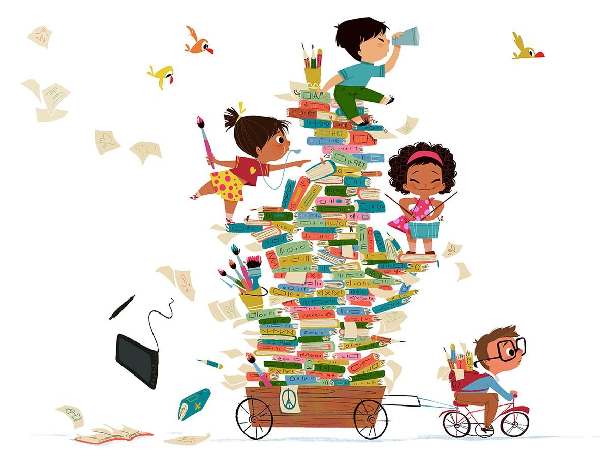 Фон книги для детей