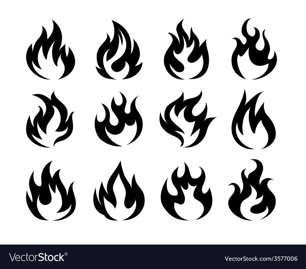 Огонь вектор