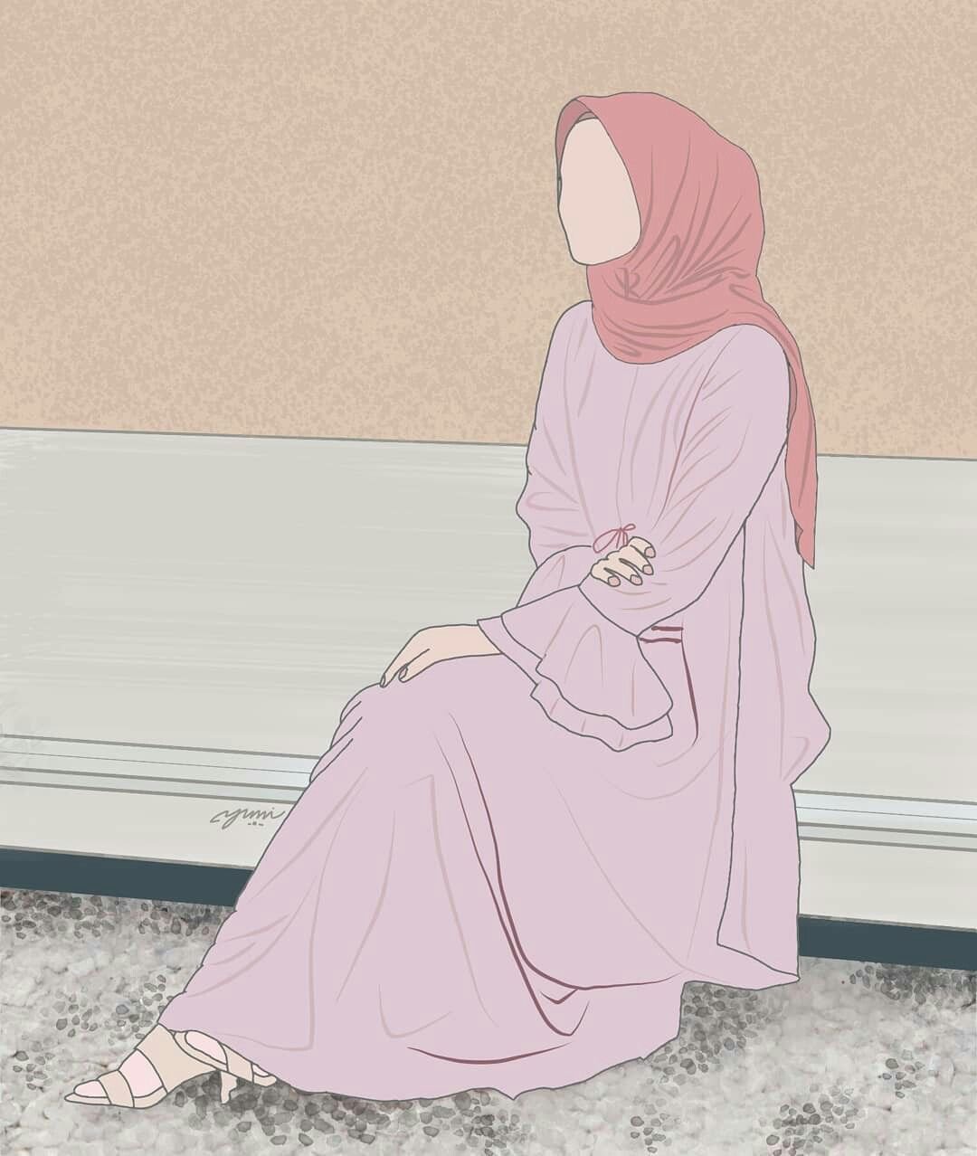 Мусульманка иллюстрация