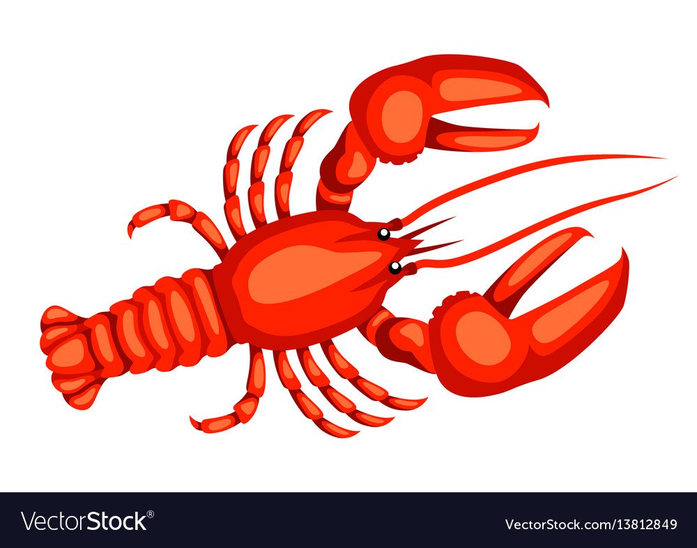 Лангуст мультяшный