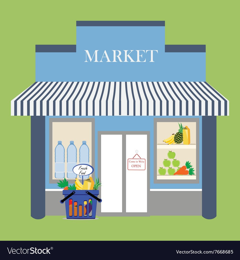 Супермаркет для детей на прозрачном фоне