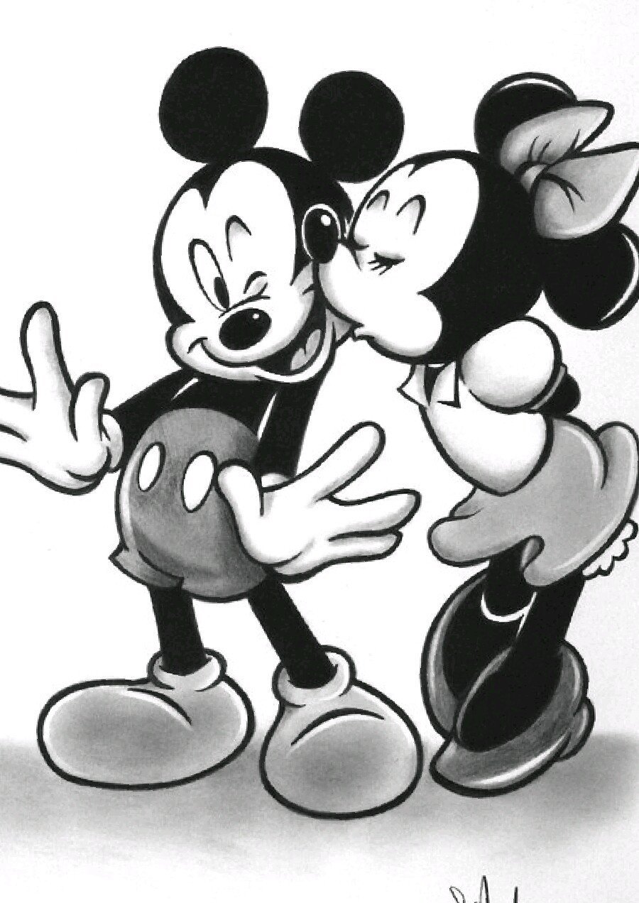 Скетч Микки персонаж