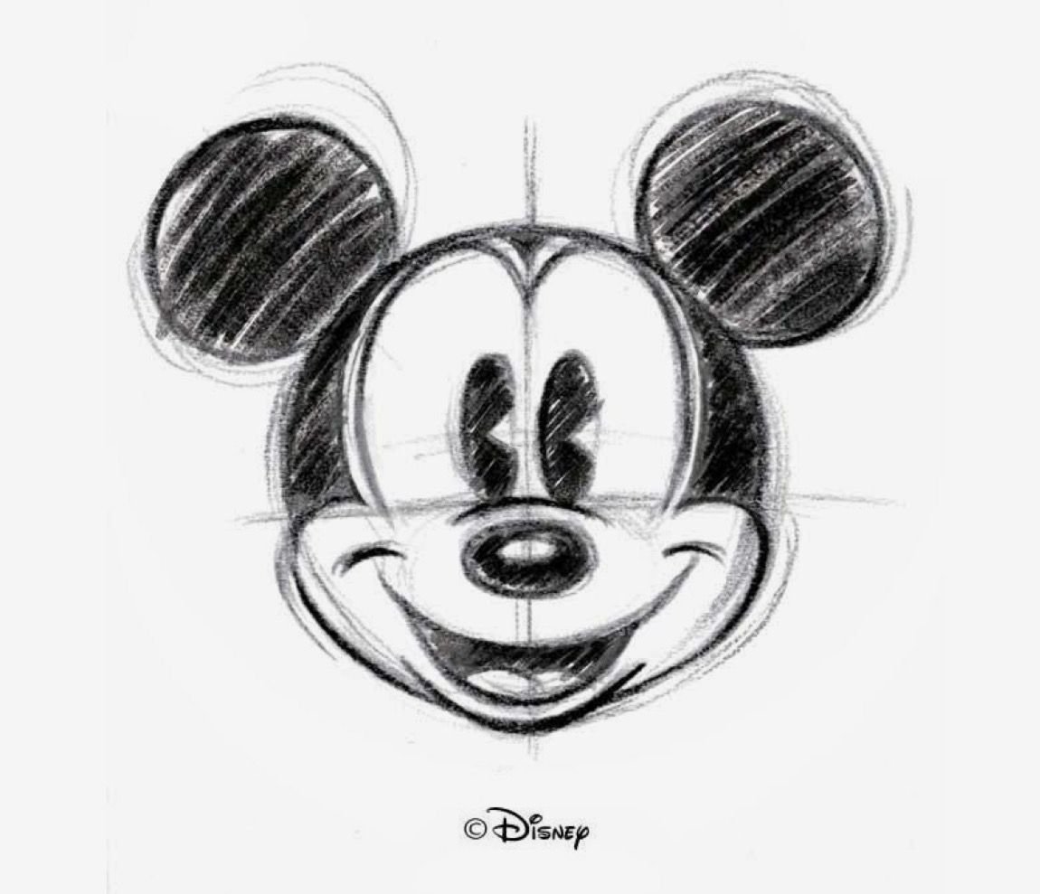 Милые рисунки для срисовки Микки
