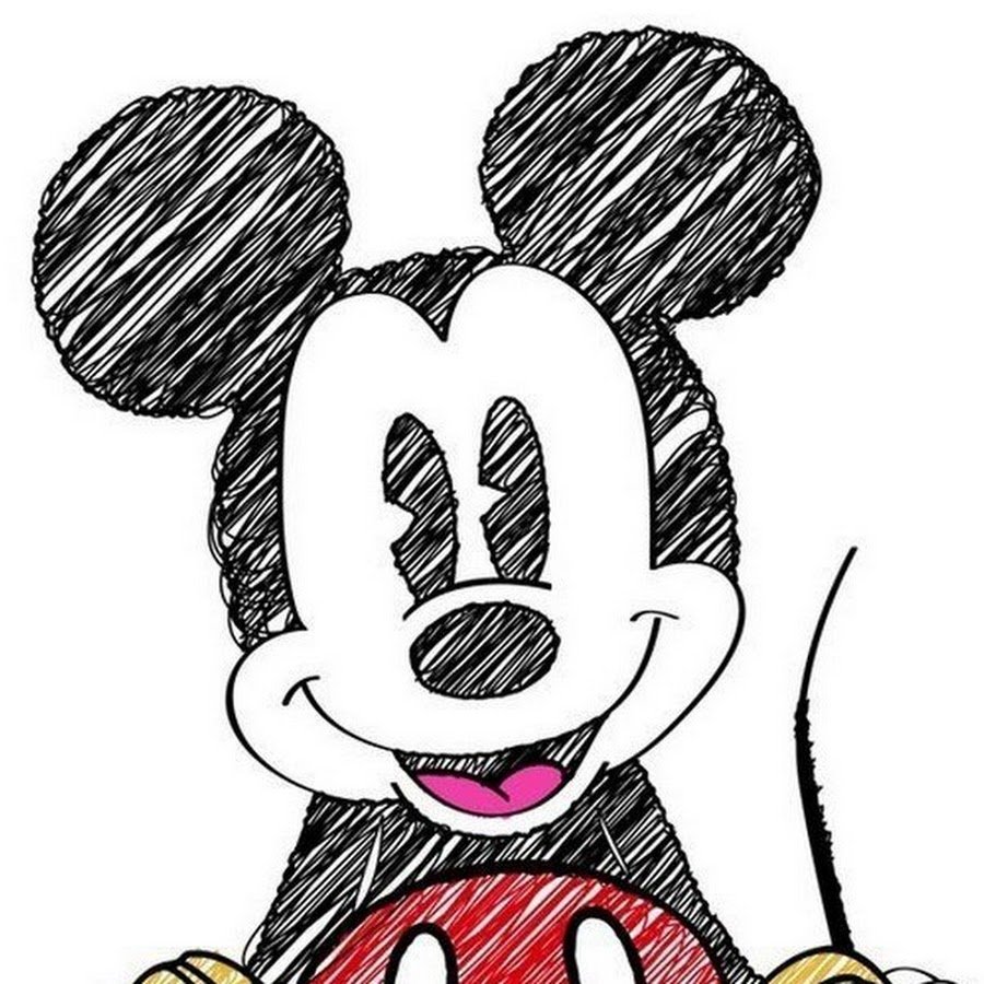 Микимаус для срисовки