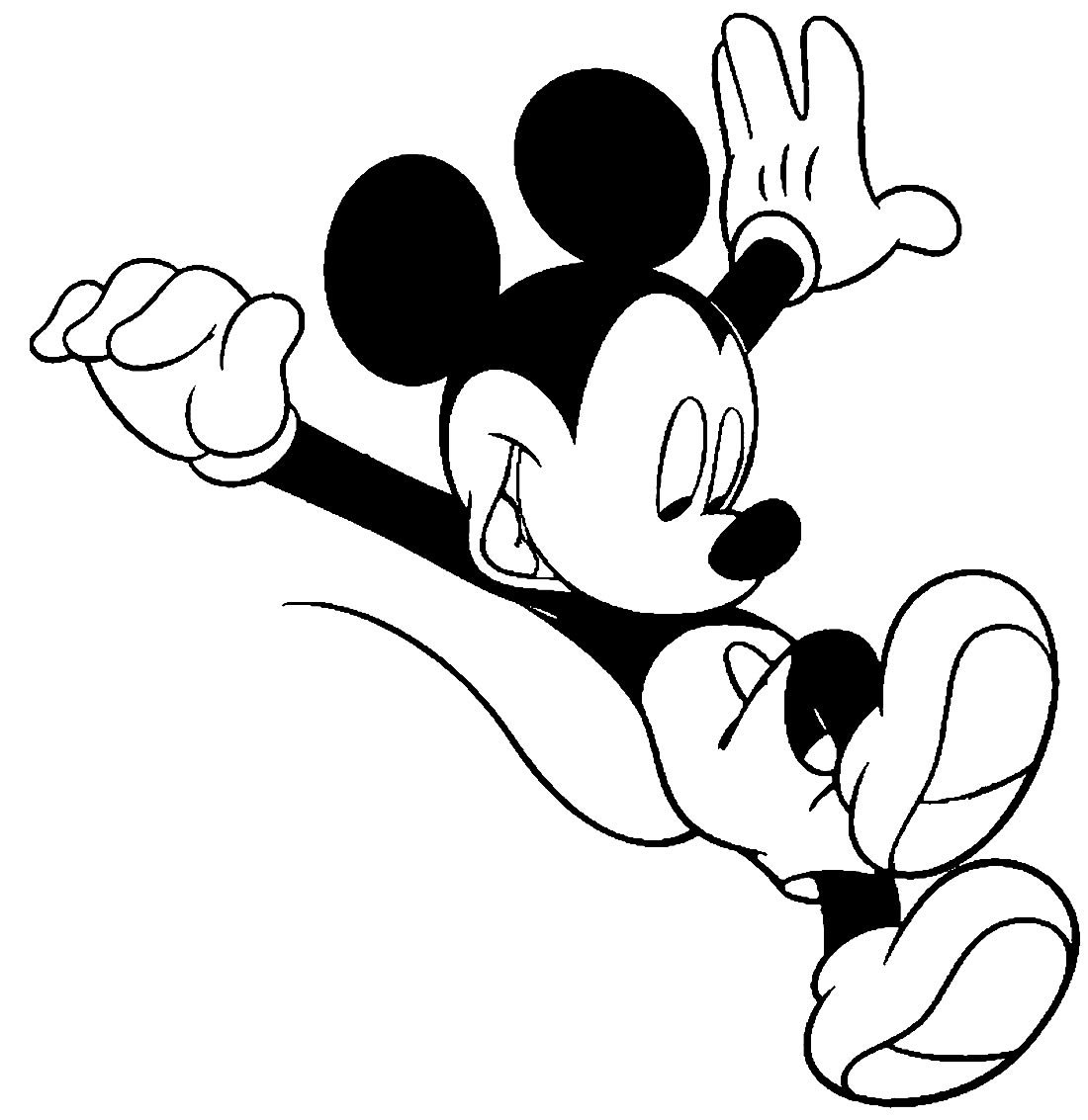Нарисовать Микки Мауса обнимашки