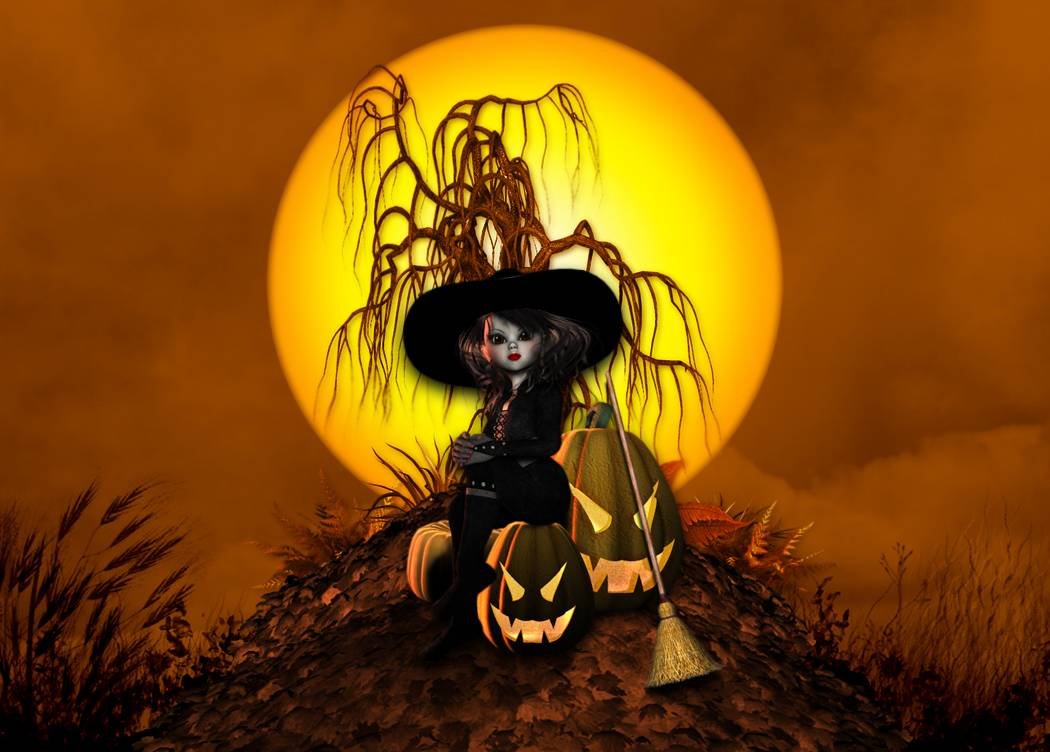 Две ведьмы на метле