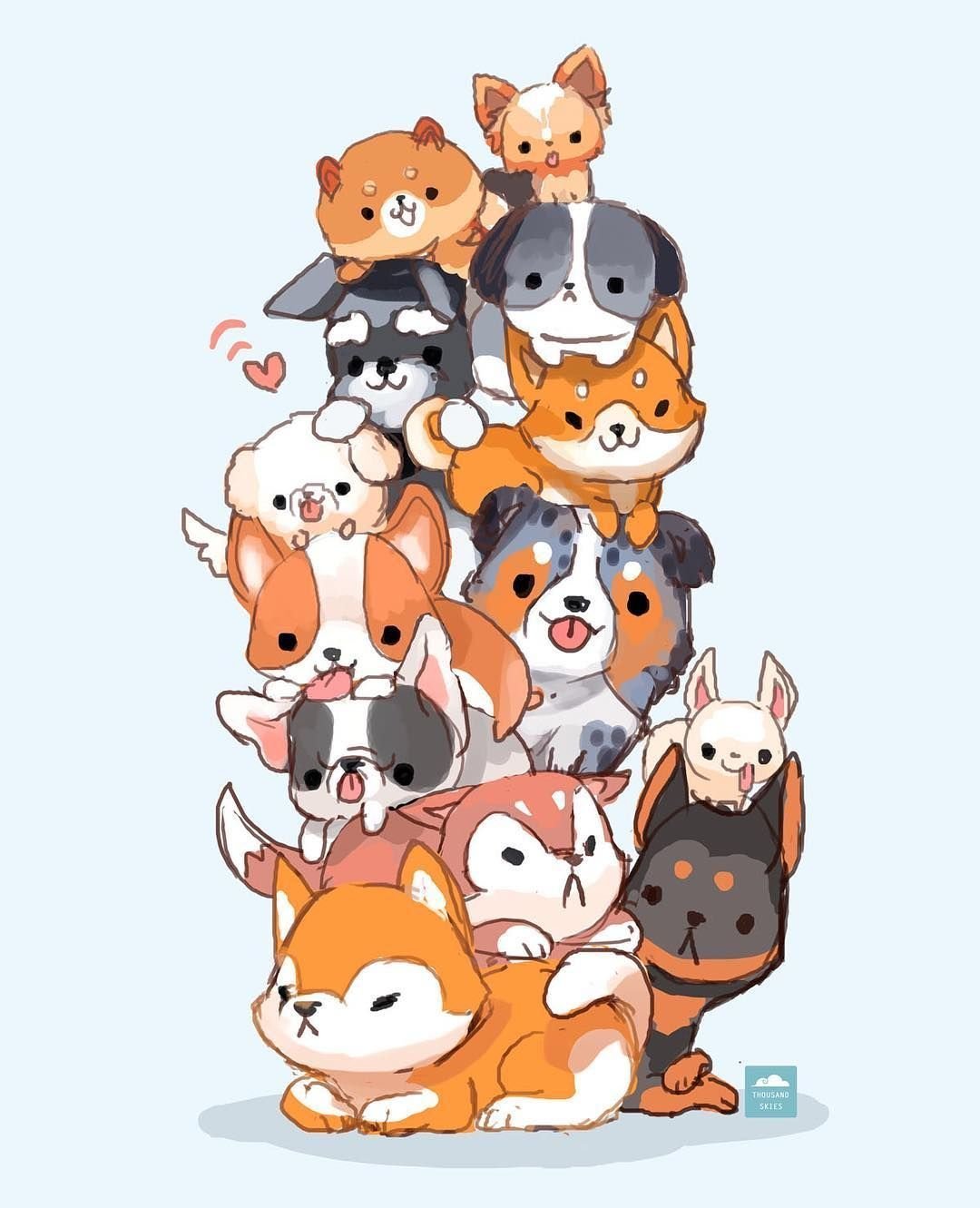 Корги векторные рисунки