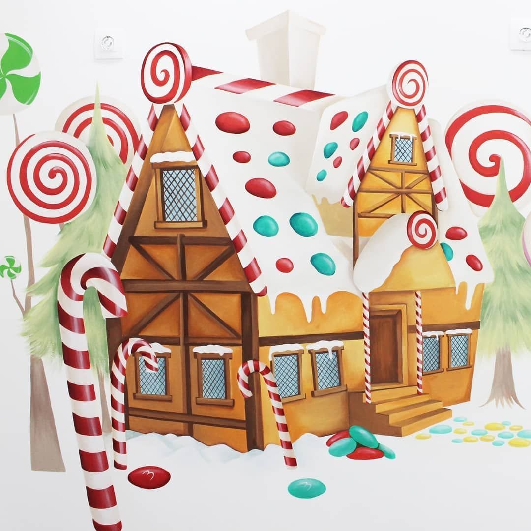 Пряничный домик иллюстрации