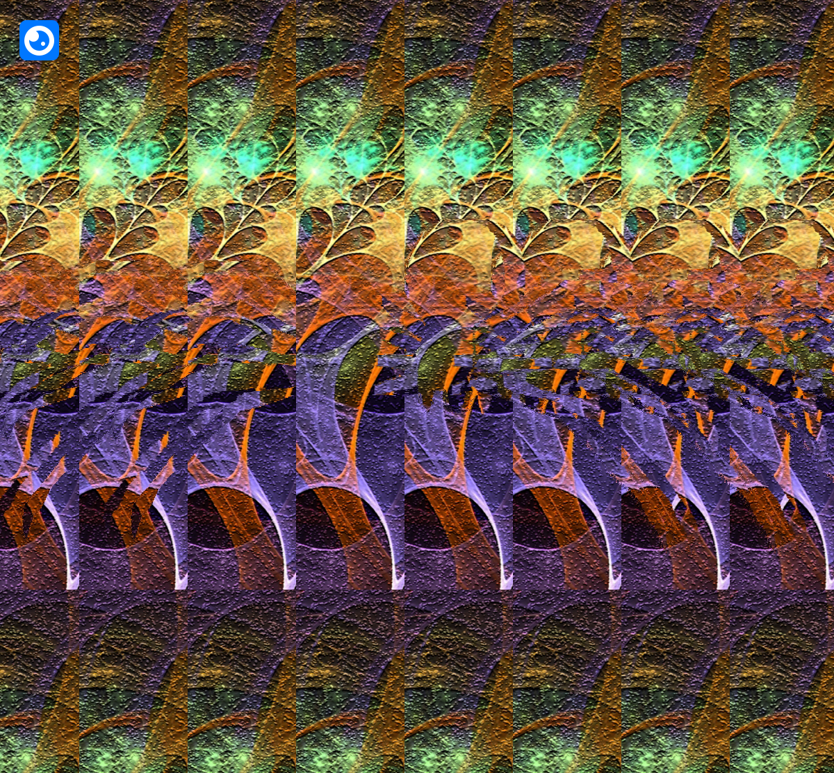 Стереокартинка храм Василия Блаженного