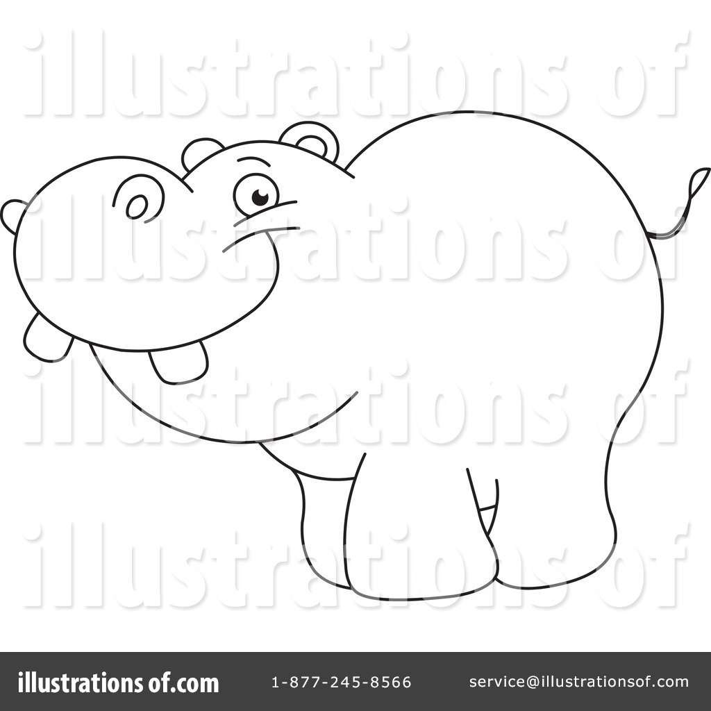 Гиппопотам картинка для детей