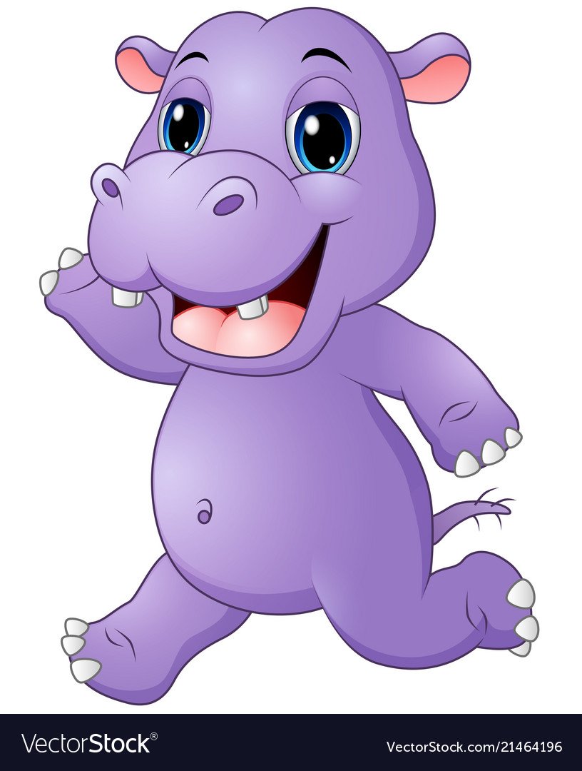 Гиппопотам раскраска