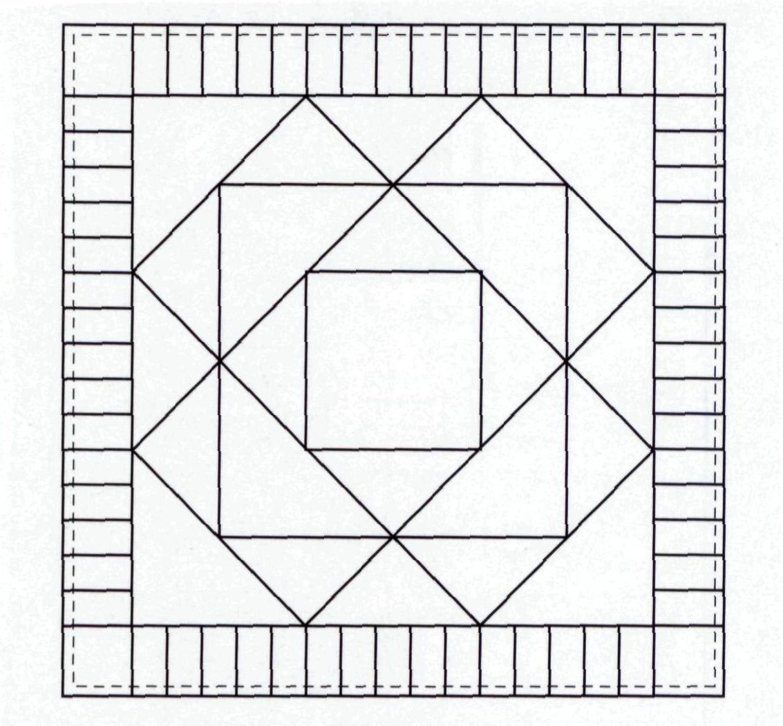 Узор в квадрате для рисования