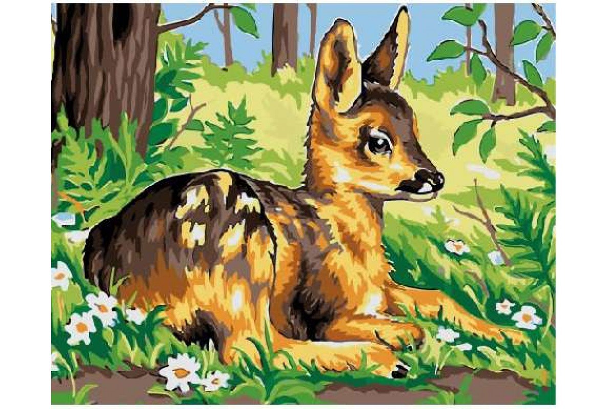 Звери зимой в лесу