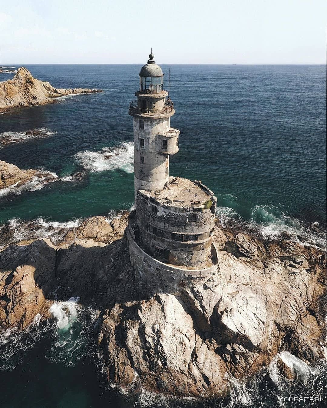 Атомный Маяк на мысе Анива Сахалин