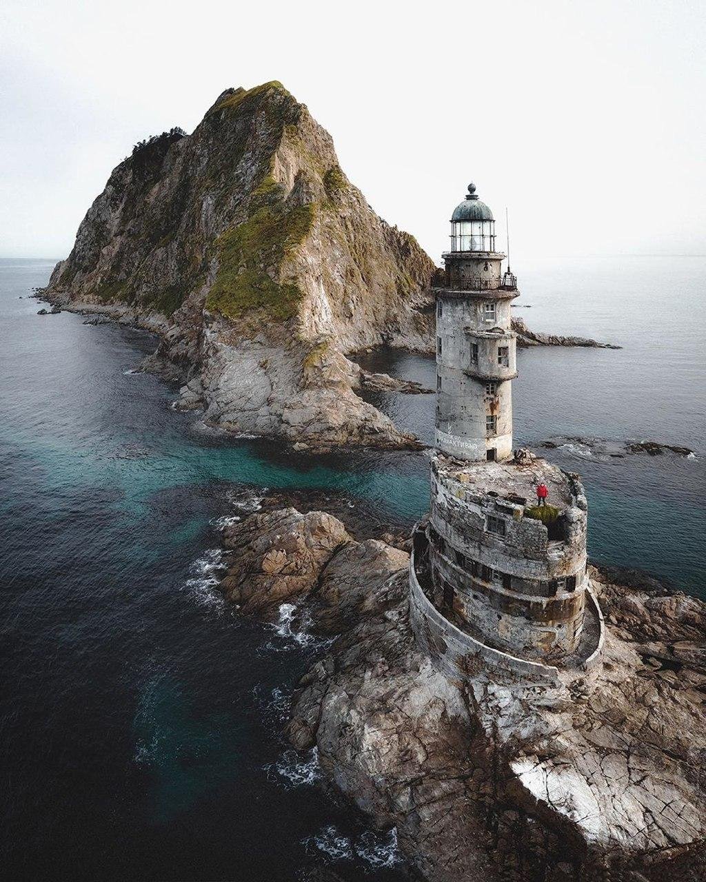 Маяк на Сахалине на мысе Анива