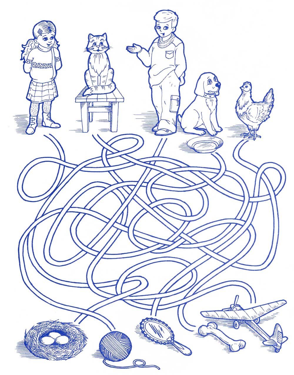 Зашумлённые изображения для дошкольников 4-5 лет