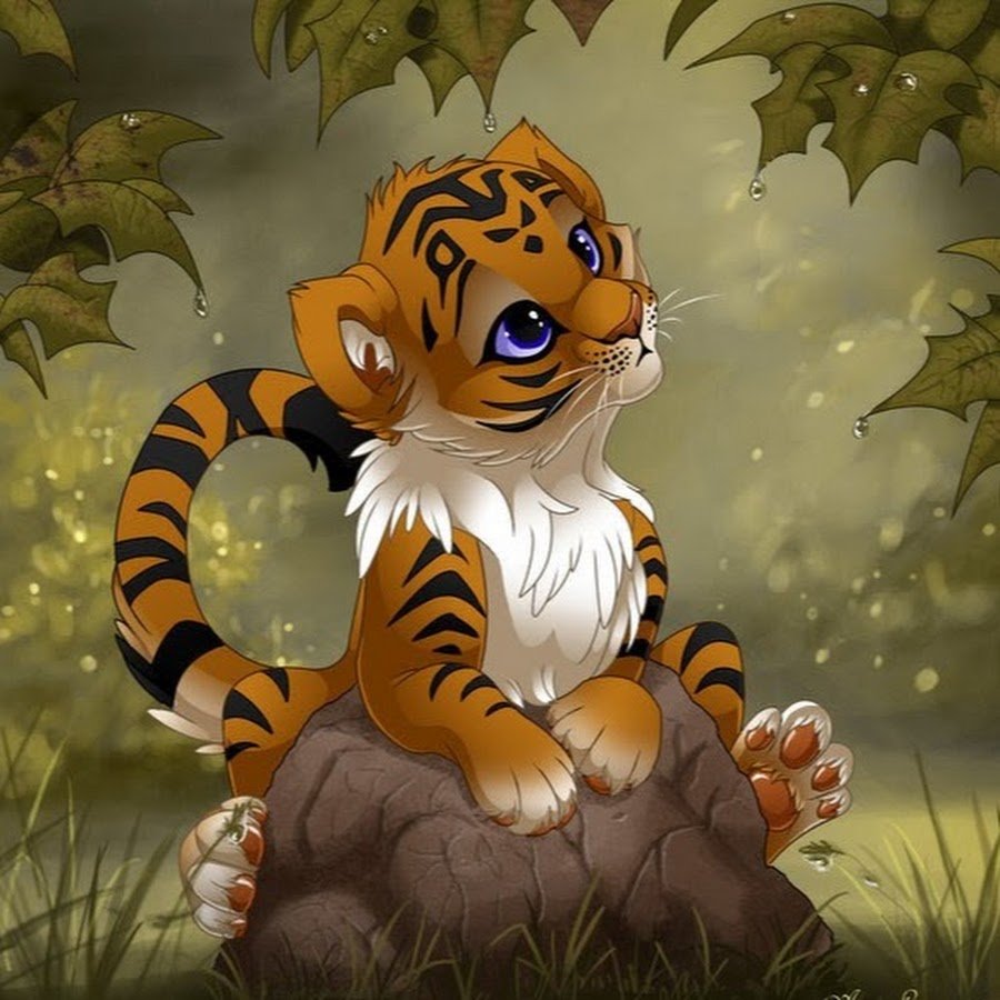 Тигренок мультяшный