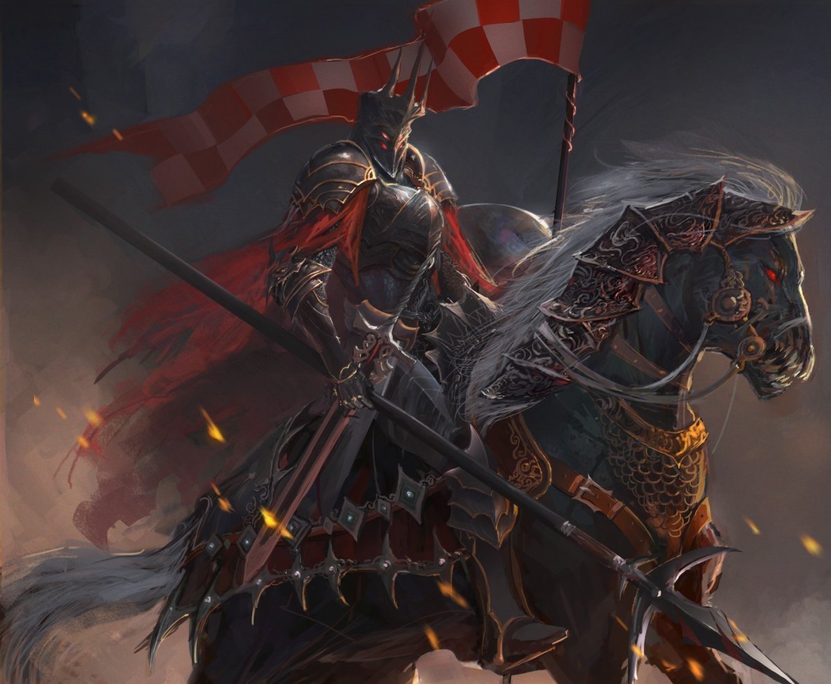 Всадник в доспехах