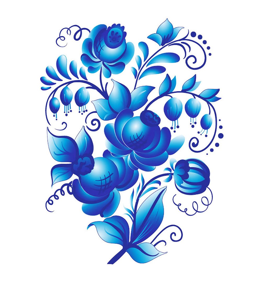 Гжель роспись Агашка