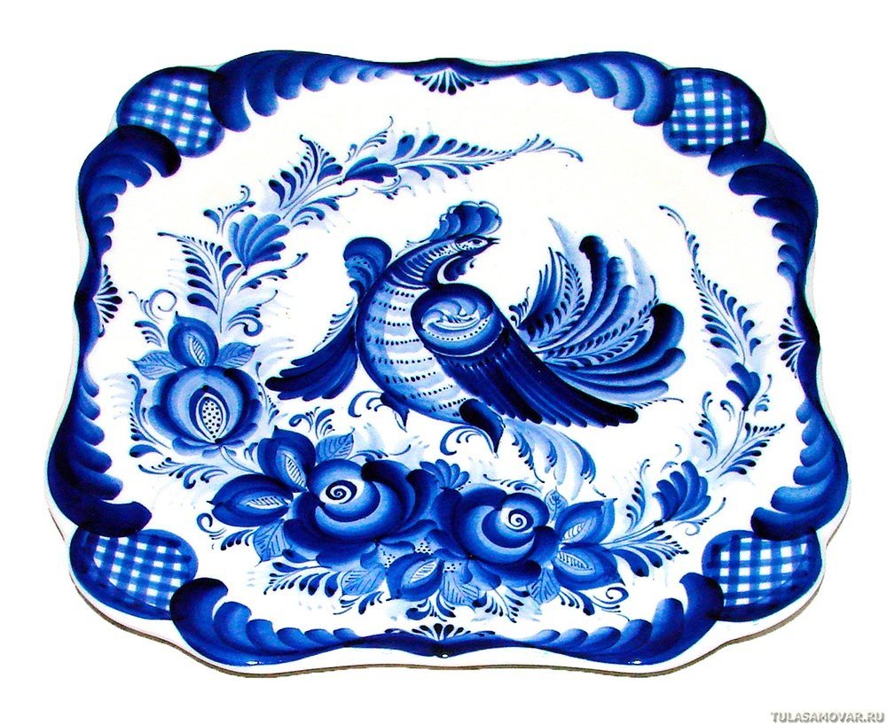 Кистевая роспись Гжель