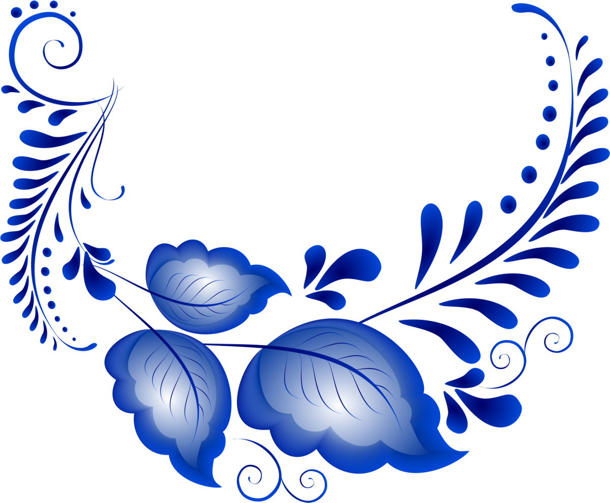 Гжель орнаментальная роспись