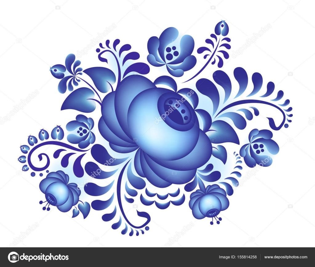 Гжель роспись