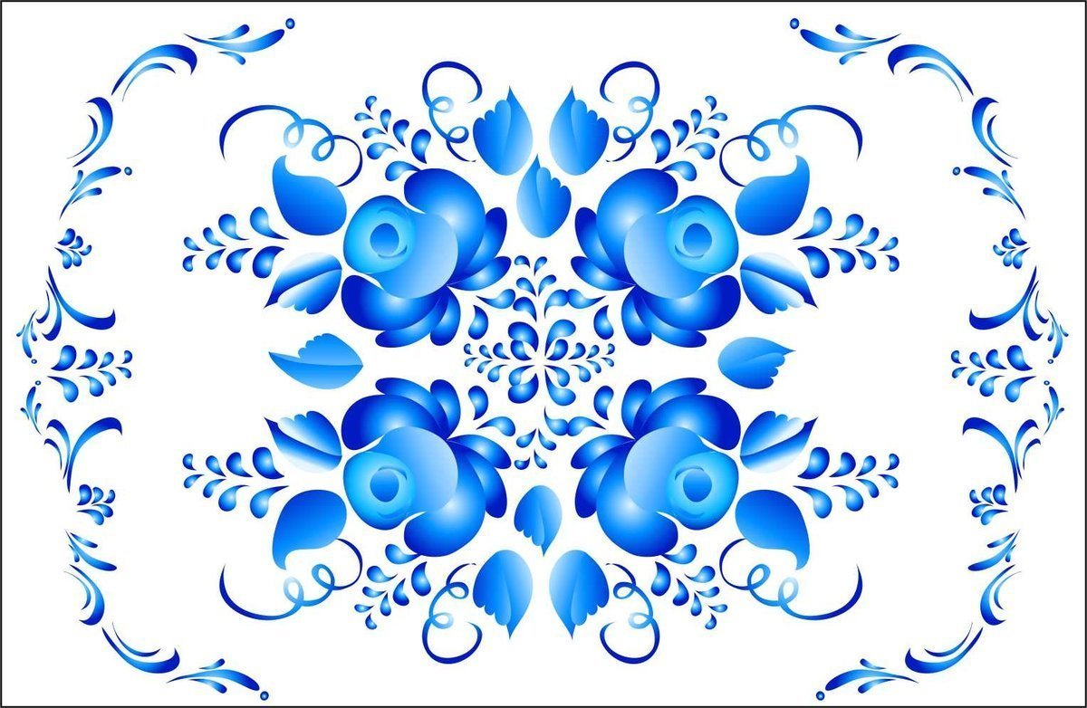 Гжельские мотивы