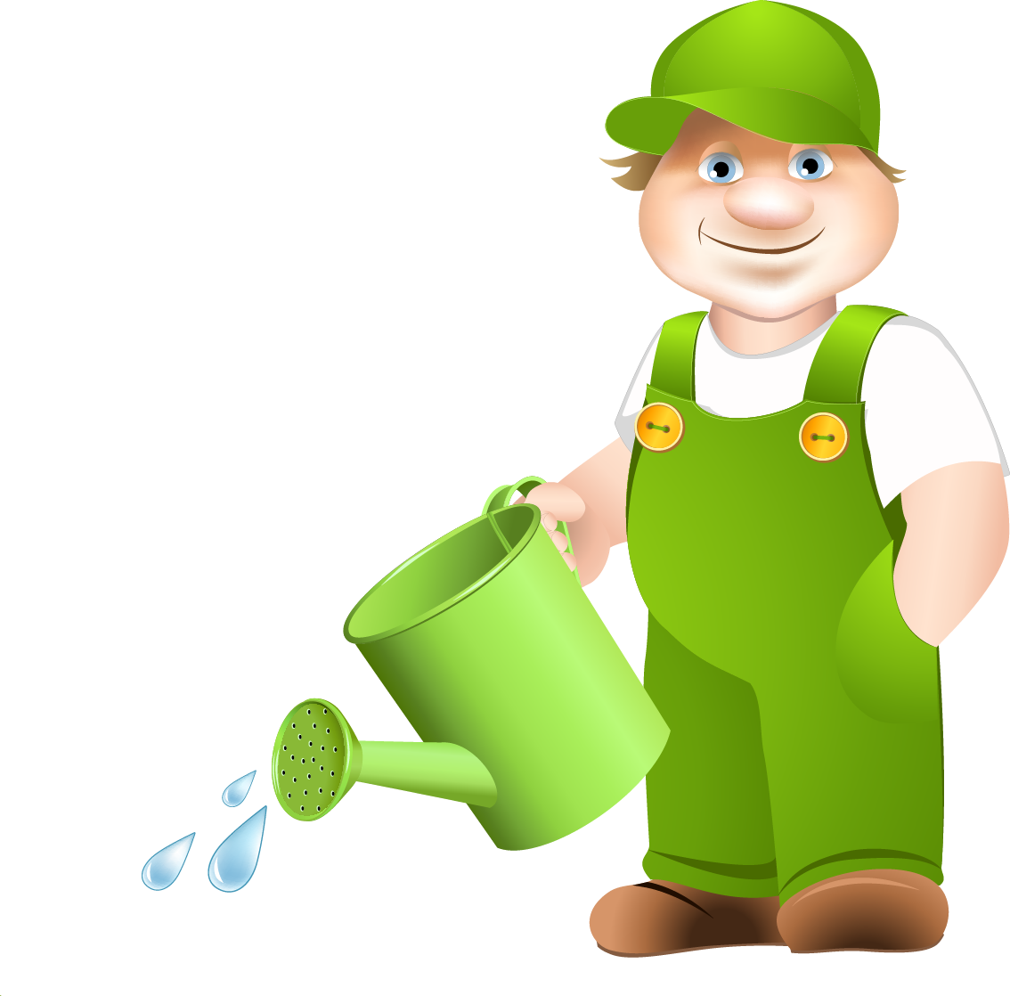 Садовник мультяшный