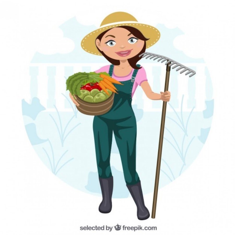 Мультяшные волосы садовода