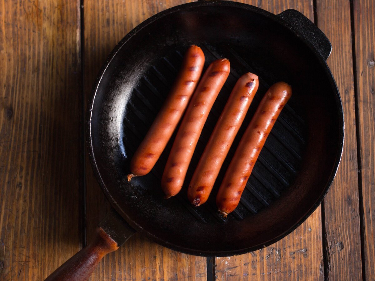 Жареные сосиски