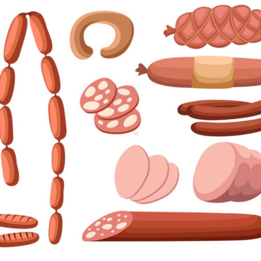 Сосиски и сардельки рисунок
