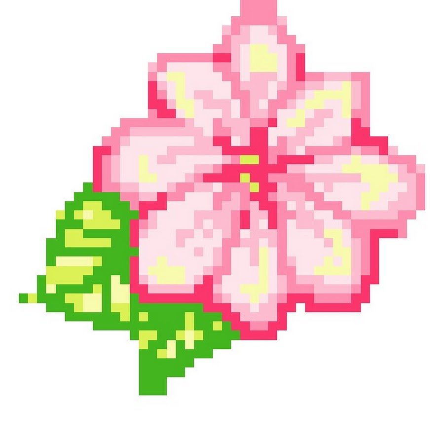 Пиксельные цветы