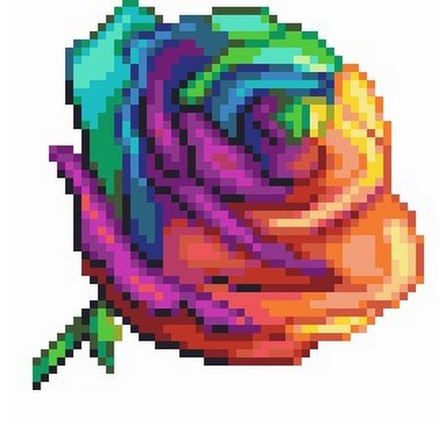 Розочка пиксельная