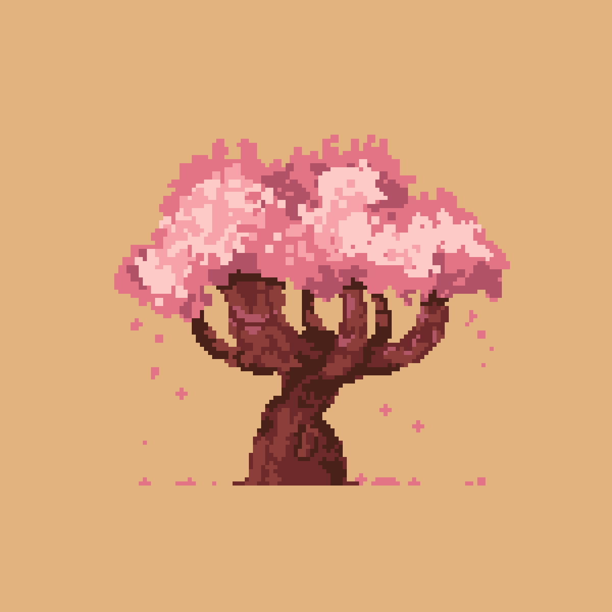 Пиксельное дерево