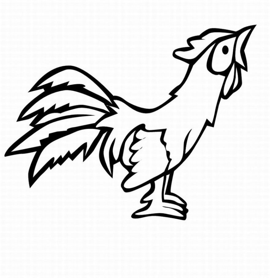 Петух рисунок