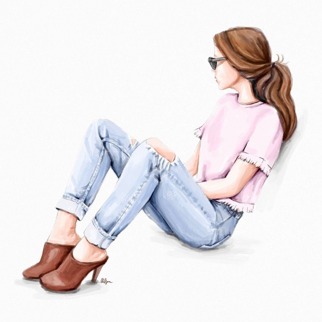 Девушка рисунок