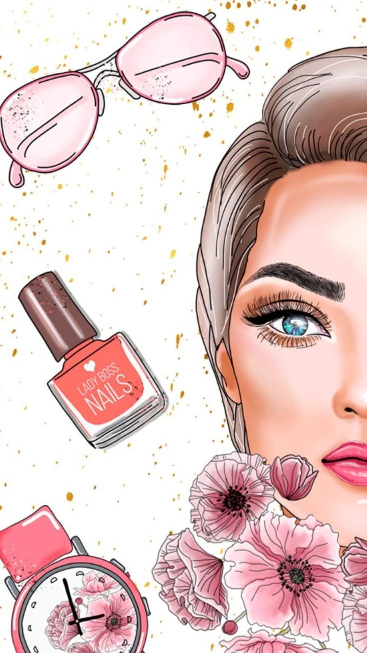 Визажист иллюстрация