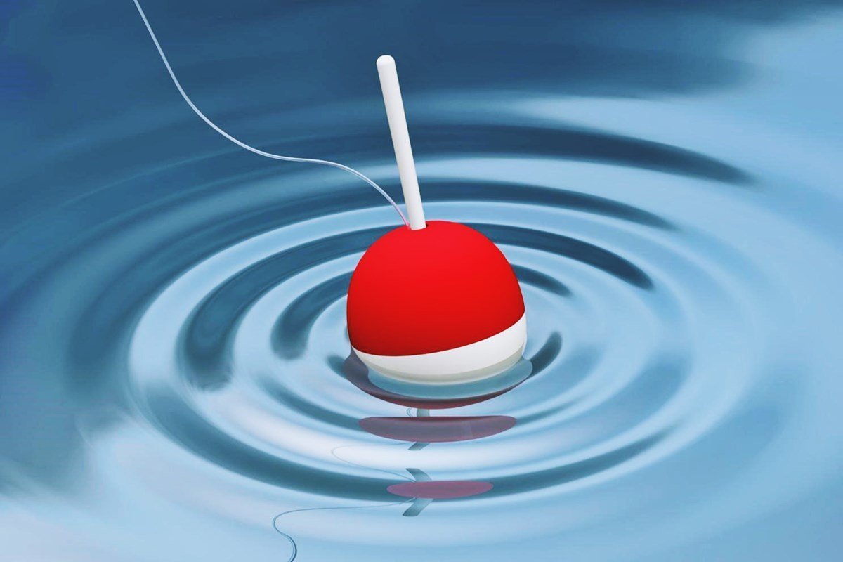 Поплавок в воде обои