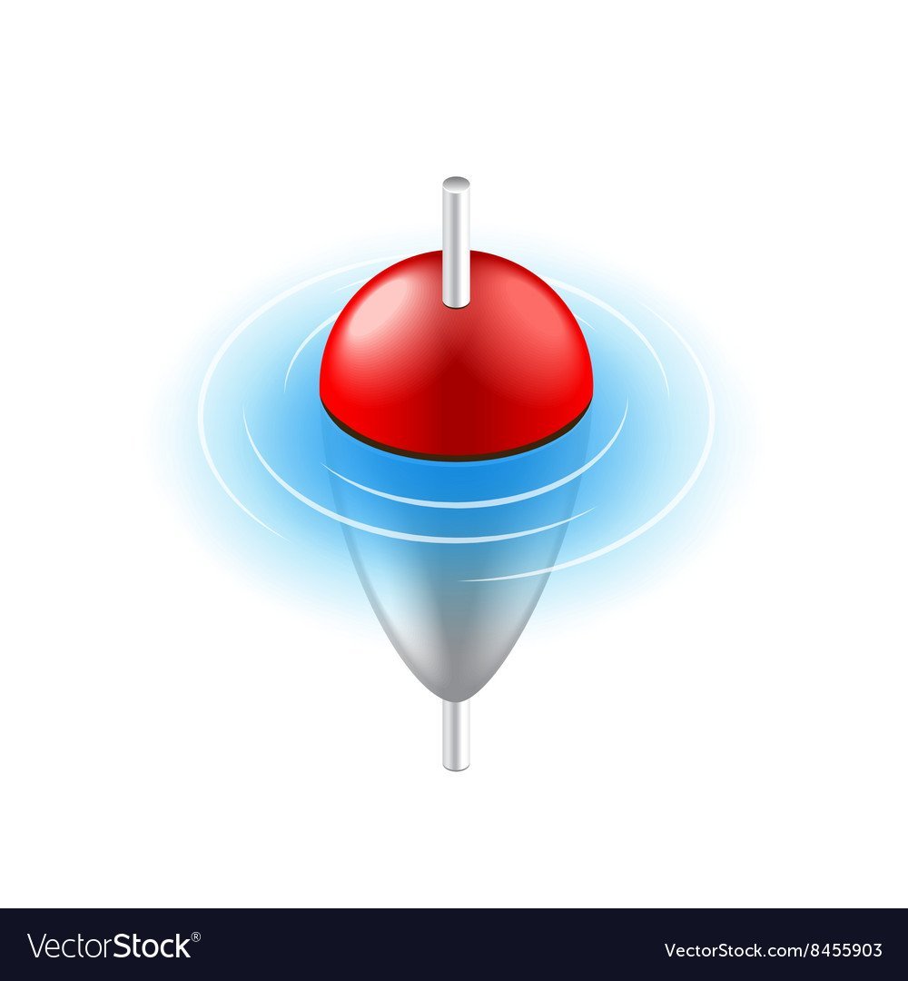 Поплавок для рыбалки вектор