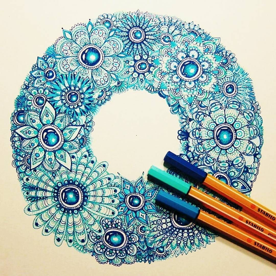 Дудлинг цветной