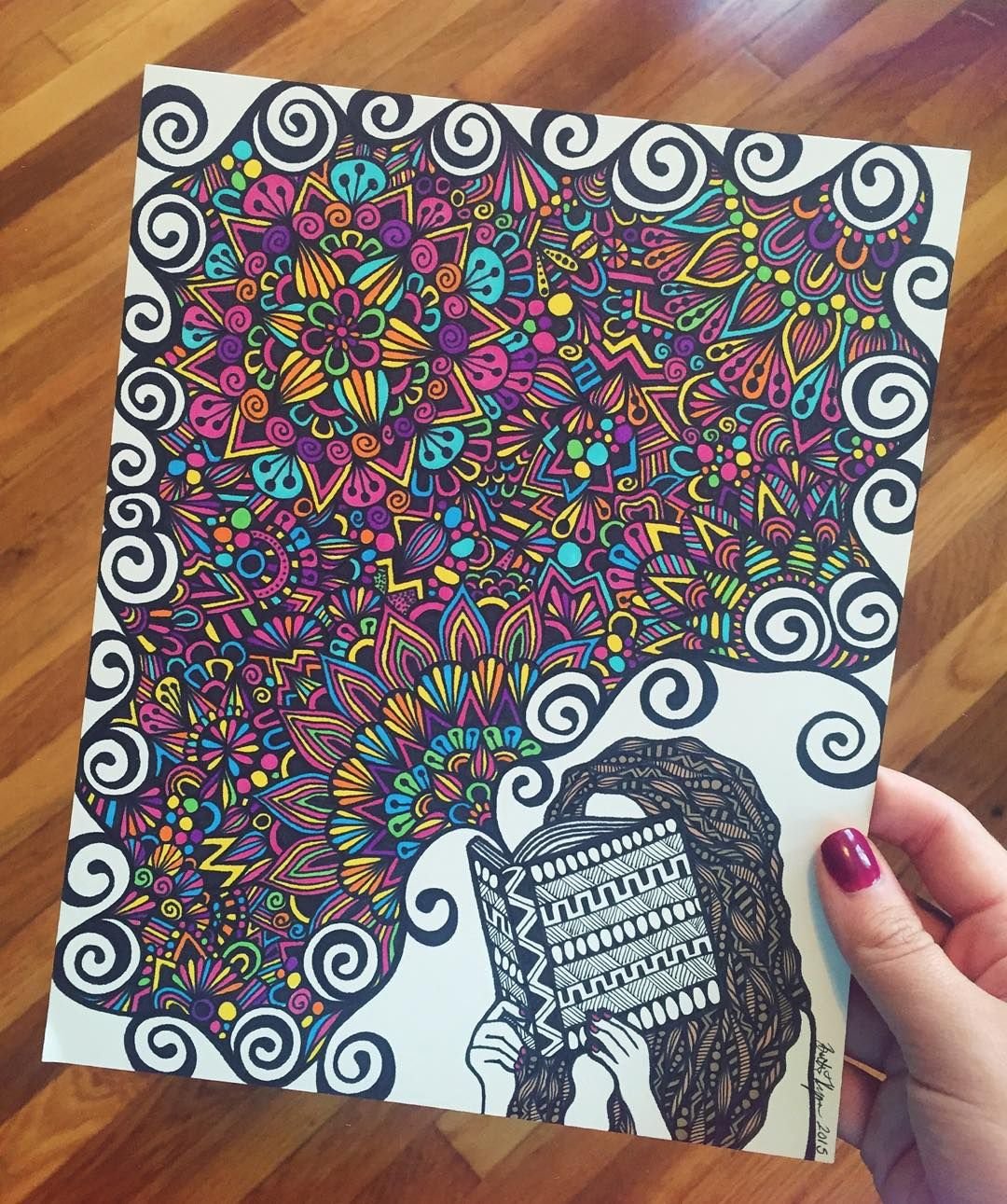 Дудлинг фломастерами