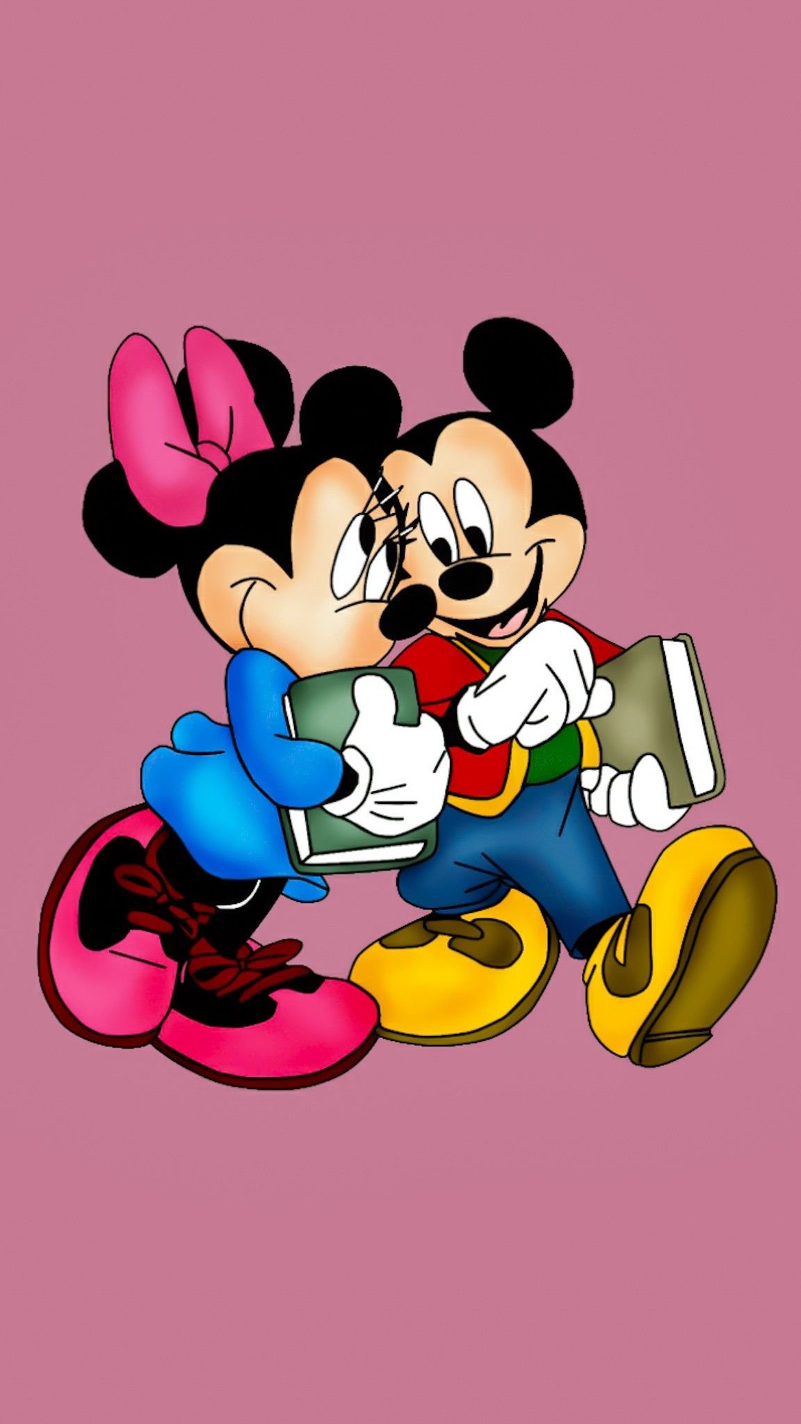 Микки и Минни Маус любовь