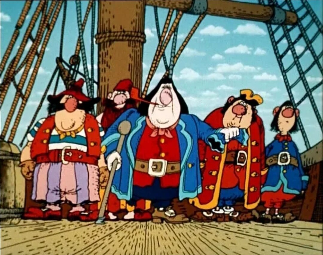 Остров сокровищ мультик 1988