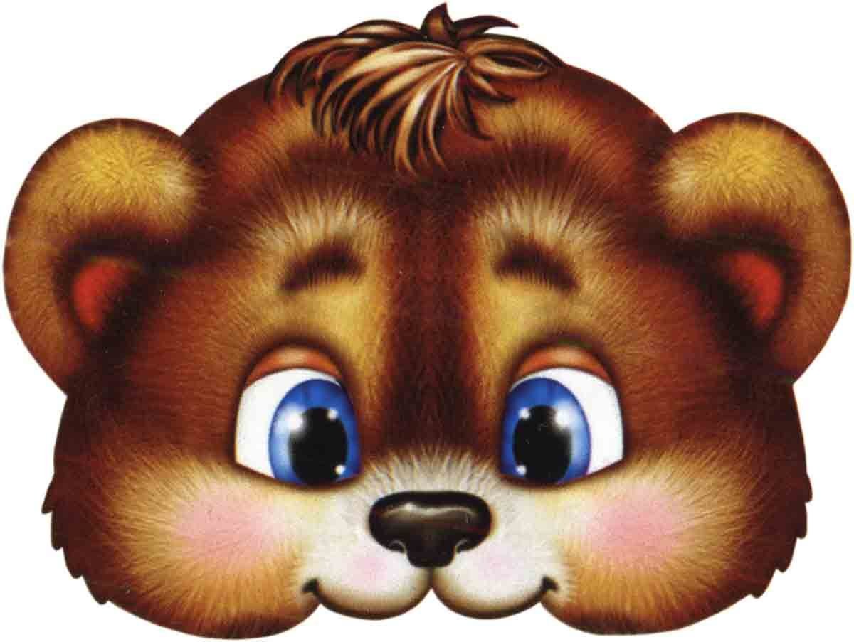 Маска медведя для детей