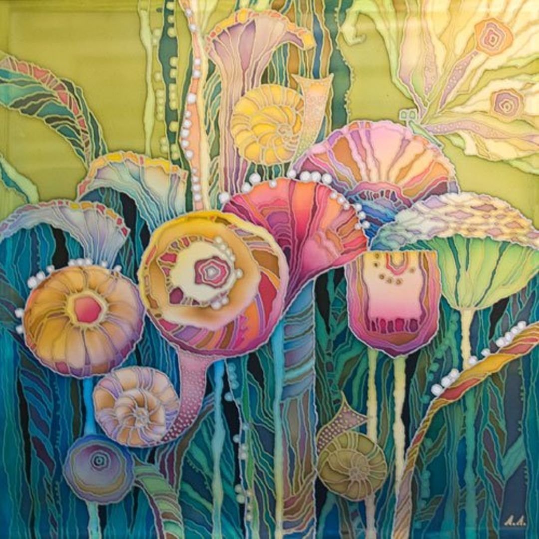 Стилизованные цветы Графика