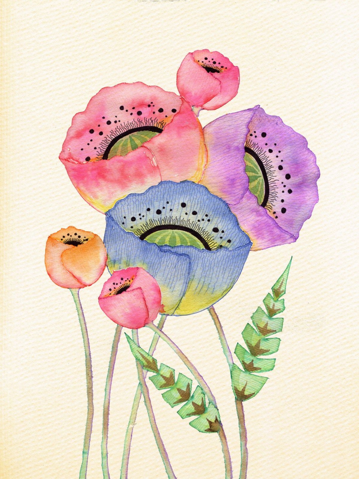 Японский орнамент Лотос