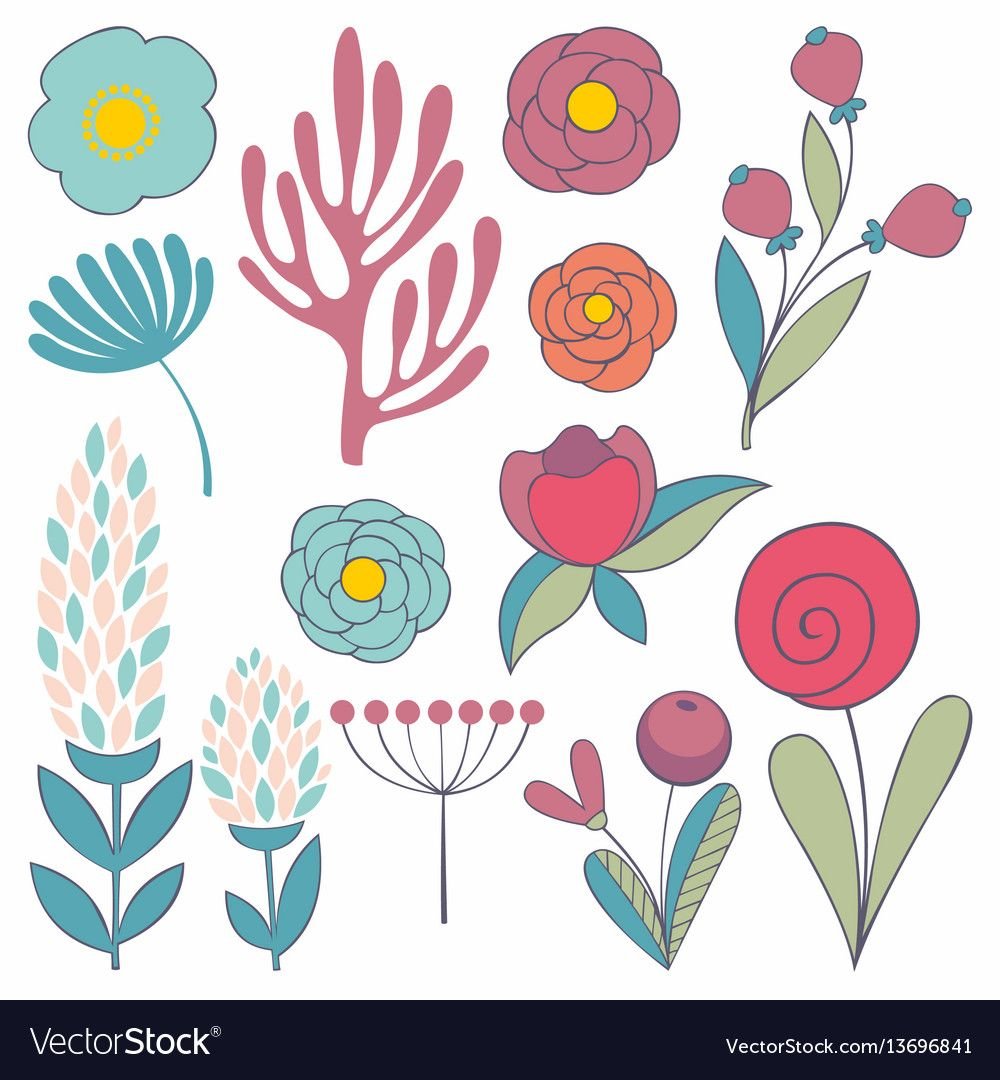 Стилизованный цветок вектор